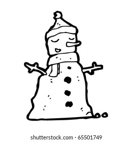 Cartoon-Schneemann