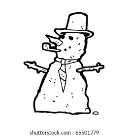 caricatura de snowman