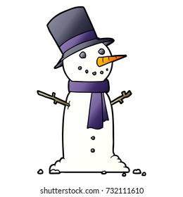 caricatura de snowman
