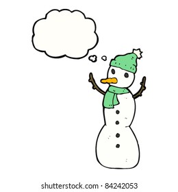cartoon snowman