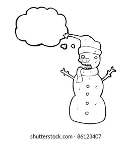 caricatura de snowman