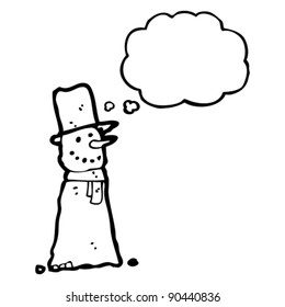 cartoon snowman