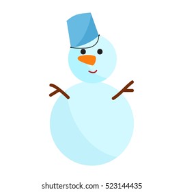 Cartoon snowman character