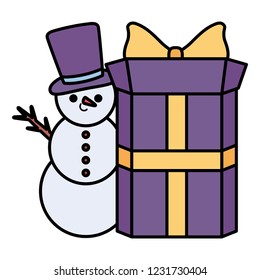 cartoon snowman design