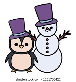 cartoon snowman design