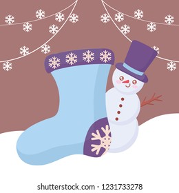 cartoon snowman design