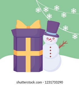 cartoon snowman design