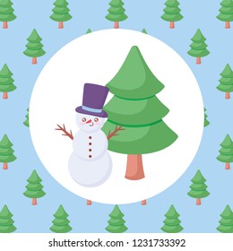 cartoon snowman design