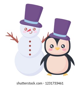 cartoon snowman design