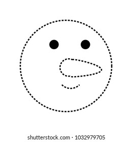 cartoon snowman icon