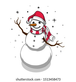 cartoon snowman illustration t shirt wallpaper logo graphic character design