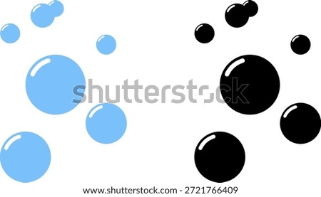 Cartoon soap foam bubbles suds framing shower gel, shampoo, shaving, mousse. Vector illustration