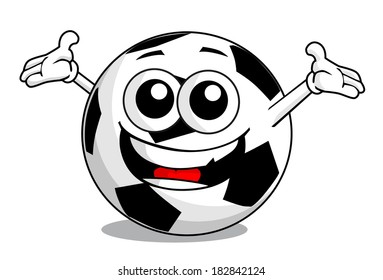 Cartoon soccer ball