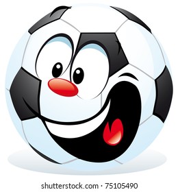 cartoon soccer ball