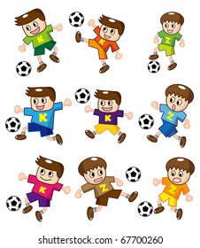 cartoon soccer  icon