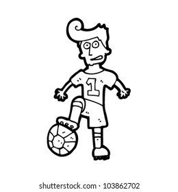 cartoon soccer player