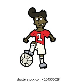 cartoon soccer player