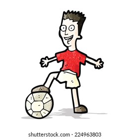 Cartoon-Fußballspieler