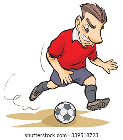 Cartoon Soccer Player.