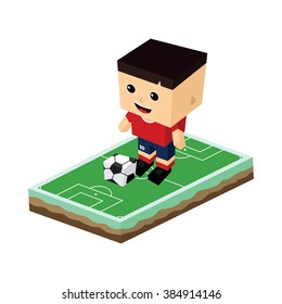 cartoon soccer player