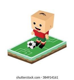 cartoon soccer player
