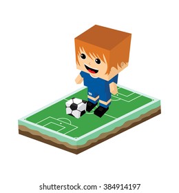 cartoon soccer player