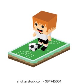 cartoon soccer player