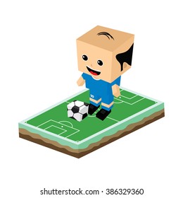 cartoon soccer player