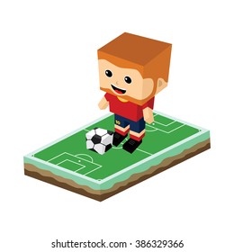 cartoon soccer player