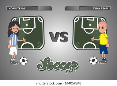 cartoon soccer sport live