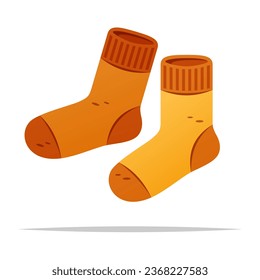 Cartoon socks vector isolated illustration