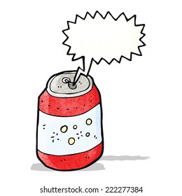 caricatura soda can
