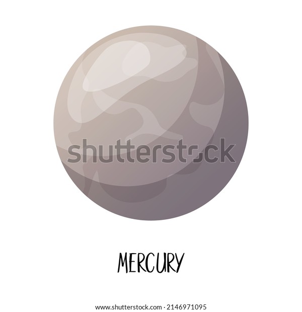 Cartoon Solar System Planets Mercury Vector Stock Vector (Royalty Free ...