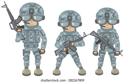 cartoon soldier