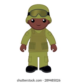 Cartoon soldier