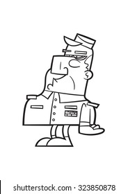 cartoon soldier