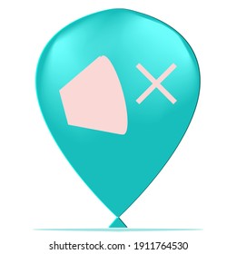 Cartoon Sound Off Button Game GUI-Ballon