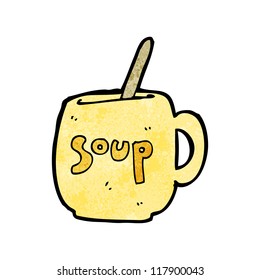 cartoon soup mug