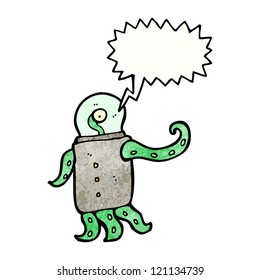 cartoon space alien