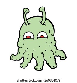 cartoon space alien