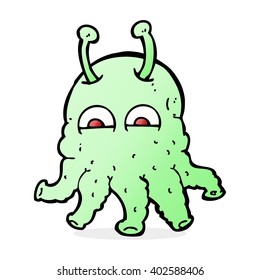 cartoon space alien