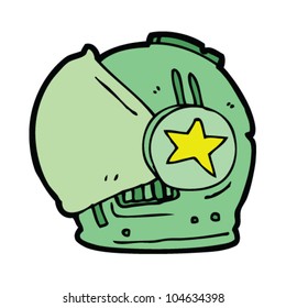 cartoon space helmet