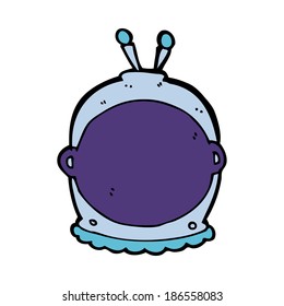 cartoon space helmet