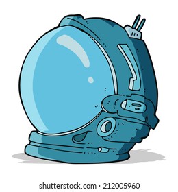 casco espacial de dibujos animados