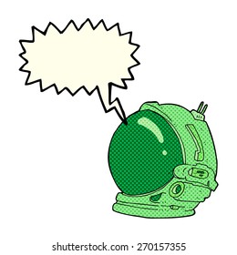 Cartoon-Weltraumhelm