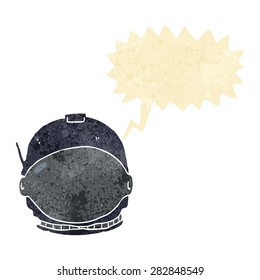 casco espacial de dibujos animados