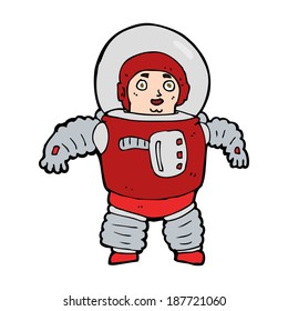 cartoon space man