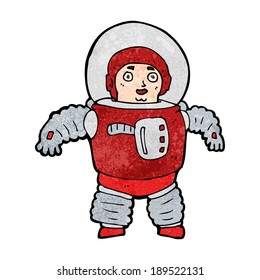 cartoon space man