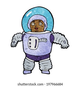 cartoon space man