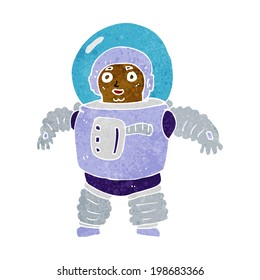 cartoon space man